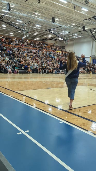 Grace Stanke returns to Wausau West High School, her alma mater, as Miss America.