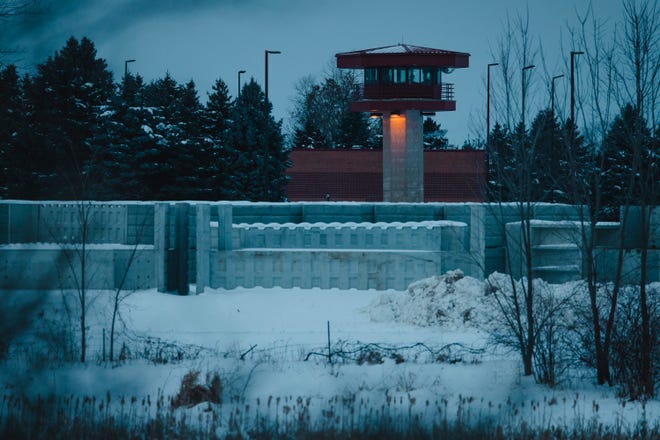 Columbia Correctional Institution, a maximum-security prison in Portage, is shown on Jan. 18. In April 2020, two prisoners with violent histories escaped from the prison, where four out of the five guard towers were unmanned.