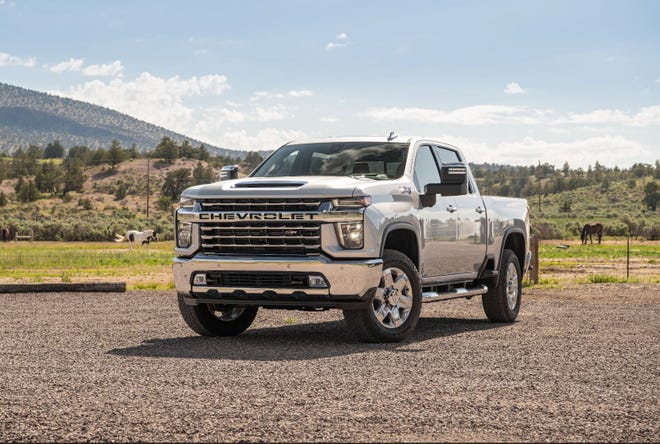 The 2021 Chevrolet Silverado 2500 pictured here was one of the trucks recalled by the National Highway Traffic Safety Administration last Thursday.